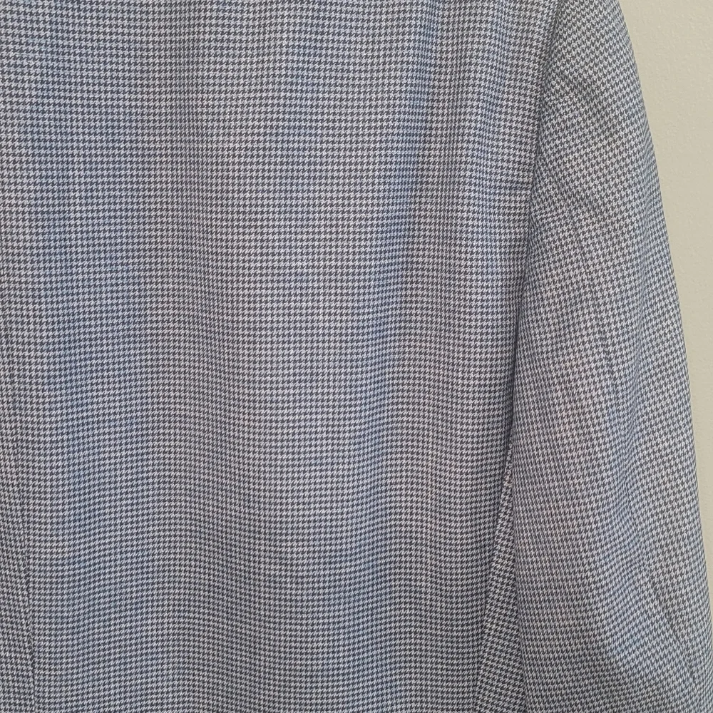 Ermenegildo Zegna‎ Trofeo Blue Wool Houndstooth Sport Blazer Size 56R